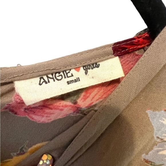 Angie Girls Romper Tan Floral SizeāS (girls) - Picture 6 of 9